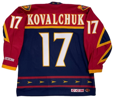 ILYA KOVALCHUK 2001 ATLANTA THRASHERS CCM JERSEY SIZE XL Cover