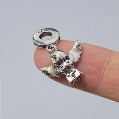 Original Pandora Sterlingsilber Disney Harry Potter Hedwig Eule Charm 799123C0 - Bild 1 von 3