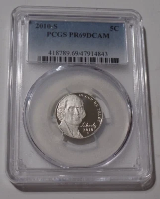 2010-S Jefferson Nickel PCGS PR69DCAM !!!NICE!!! - Image 1 of 2