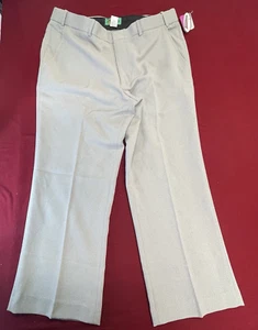 Haband's Fit-Forever Mens Dress Pants Mid Rise Wide Leg Pockets Gray Size 36 XS - Picture 1 of 9