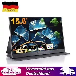 Portable Monitor 15,6 Zoll Tragbarer Monitor Display 1920*1080 PC Bildschirm - Bild 1 von 7