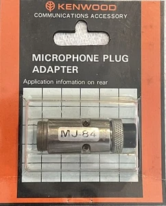 Original Kenwood MJ-84 Mikrofon Adapter rund 8-p Mikrofon auf 4-p Radio - Bild 1 von 1