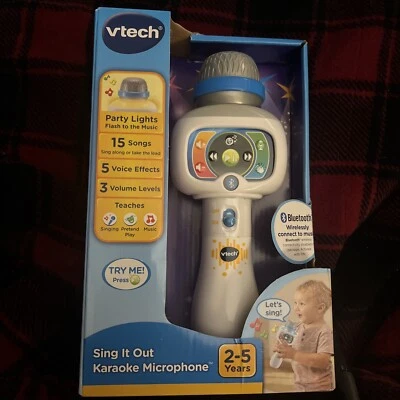VTech Sing It Out Karaoke Microphone With Wireless Connectivity- New - Image 1 of 2