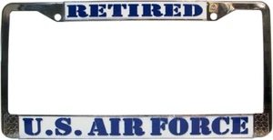 Telaio targa cromato ritirato US Air Force - Foto 1 di 1