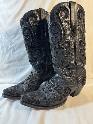 Coral boots 9 Leather And Lace - Image 1 of 4