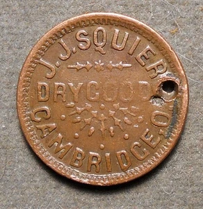 Cambridge OH 115B-7a, J.J. Squire, R-7, cobre, 19 mm, xf - perforado, productos secos - Imagen 1 de 2