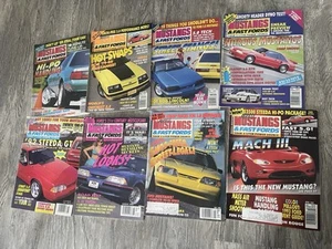 Lot 8 Mustangs and Fast Fords Magazine 1992 1993 March May April Jan Oct Dec I13 - Picture 1 of 5