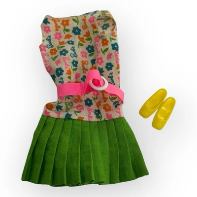 1968 年美泰芭比娃娃 Francie Pak Slightly Summery 服装标志连衣裙不完整套装 — 第 1/4 张图片