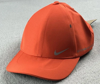 NIKE Storm Fit ADV Club Structured AeroBill Cap Orange Unisex FJ6205 633 S/M NWT - Image 1 of 4