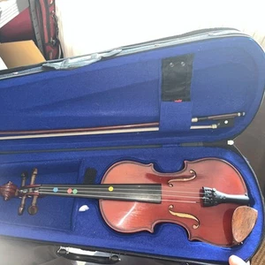1/4 violin stentor Student 1 With Case And Bow needs bridge - Picture 1 of 9
