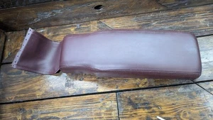 1994-1999 Cadillac DeVille Center Console Red Leather Armrest Top Lid OEM - Picture 1 of 21