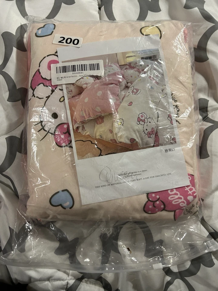 Juego de sábanas Hello Kitty Queen niños, niños, niñas - TOTALMENTE NUEVO con etiquetas Foto 1 de 2