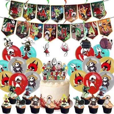 Hollow Knight Birthday Party Decorations Banner Cake Balloons Kids Birthday Gift - Image 1 of 4