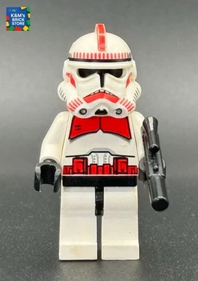 LEGO Star Wars Phase 2 Shock Trooper Minifigure Red Clone Trooper SW0091 - Image 1 of 2
