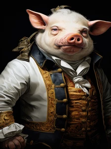 Pig Hog Farm Rustic Cattle Cowboy High Quality Canvas/Photo Paper PA32 - Picture 1 of 6