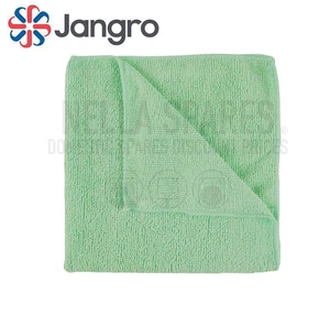 Jangro Super Microfibre Cleaning Cloth – Green – 40cm – Packet 1 40cm x 40cm - Picture 1 of 3