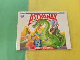 Astyanax Nintendo NES Manual de instrucciones Folleto SOLO