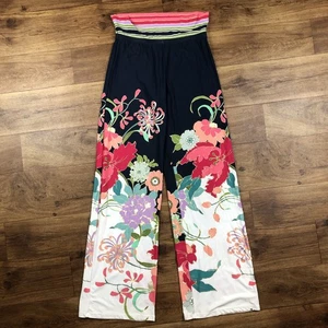 Pantalone donna Trina Turk taglia S multicolore floreale elasticizzato gamba larga *DIFETTI *Leggi - Foto 1 di 16