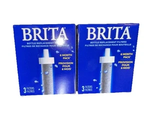 Lot of 2 Brita Water Filter Replacements for Water Bottles (6 Filters Total) - Picture 1 of 8