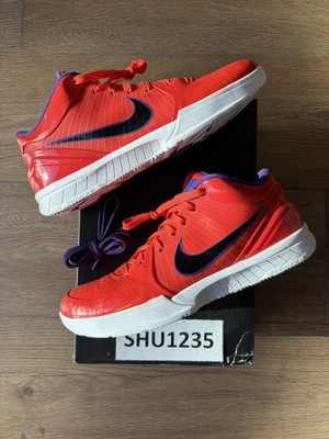 Size 11 - Nike Undefeated Phoenix Suns x Kobe IV 4 Protro Team Orange VNDS Used - Image 1 of 4