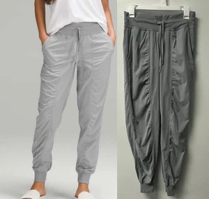 Lululemon Damen Tanzstudio mittelhohe Jogginghose 28" volle Länge hellgrau Größe 4 - Bild 1 von 14