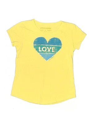 Camiseta amarilla manga corta Life Is Good Girls 10 Foto 1 de 2