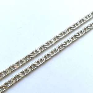 ALFI Sterling Silber Mariner Ankerkette 925 ITALIEN 2mm Vintage Herren Halskette - Bild 1 von 7