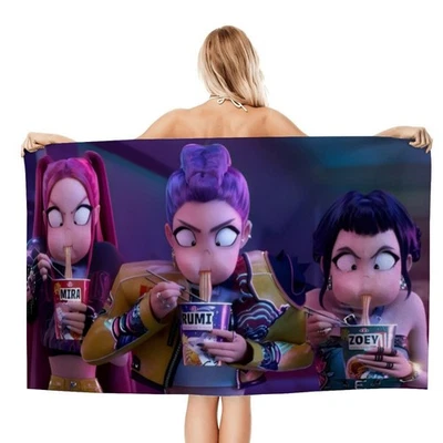Toalha de praia Demon Gifts inspirada no aniversário feminino menina ou menino 30,7"*51,2" - Imagem 1 de 4
