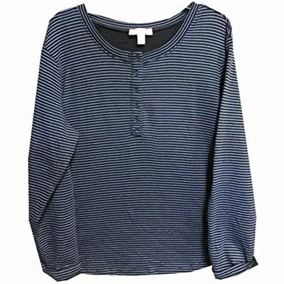 Vintage America Women's Blouse (S, Black/Quiet Harbor Stripe) - Image 1 of 4