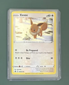 Pokemon SWSH190 Galaxy Foil Promo Eevee Cosmos Holo Rare Snow Card Pokémon New✨ - Picture 1 of 2