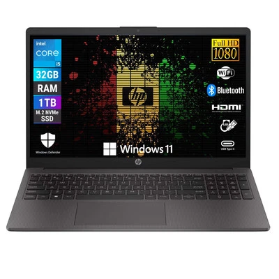 Notebook Pc Portatile  HP 250r G9  i5-1334u Ram 32Gb 1Tb SSD Win 11 Pro - Immagine 1 di 4