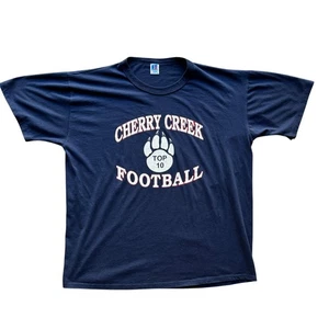 Cherry Creek Football Single Stitch Russell Athletic Graphic Print T-Shirt Sz XL - Picture 1 of 6