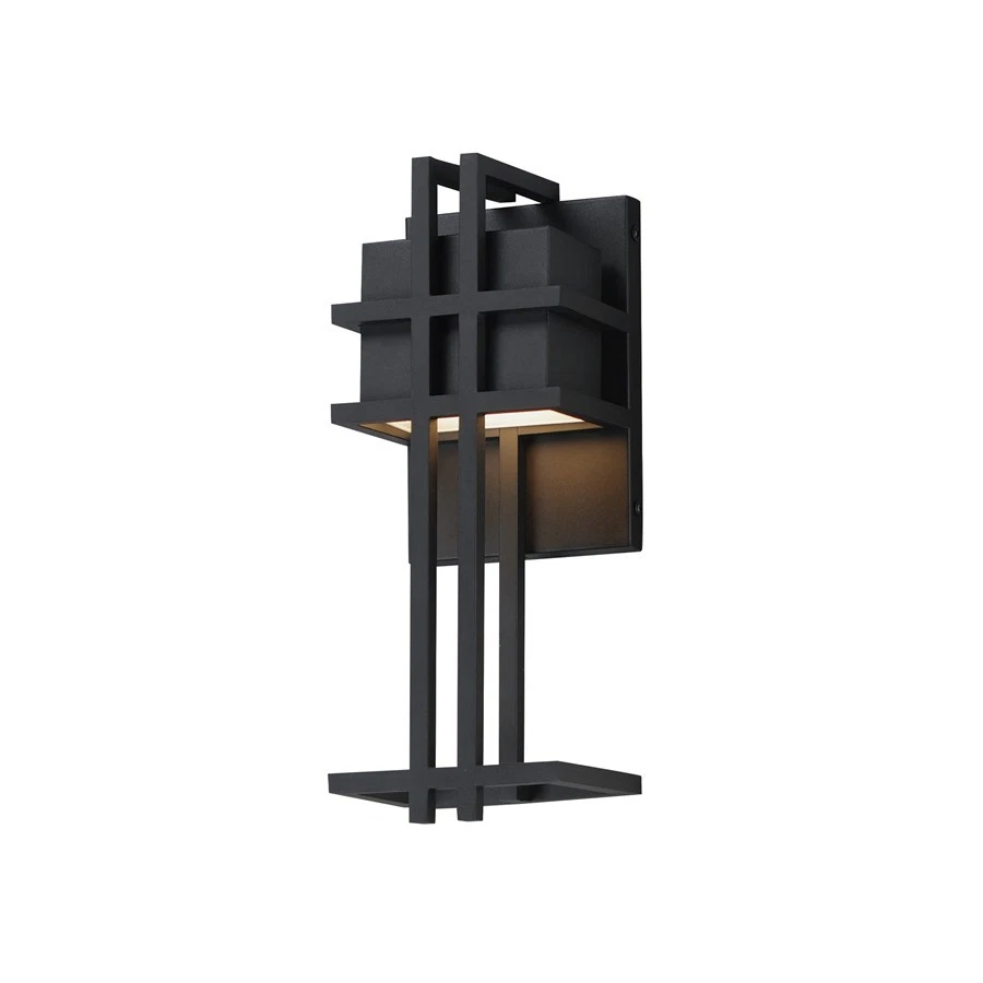 Aplique de pared Maxim Lighting Prairie 1 luz 13", negro - 30772BK Foto 1 de 1
