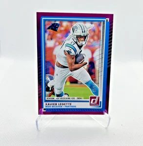 Xavier Legette /500 - 2025 Donruss Season Stat Line #240 - Panthers - SP - Imagen 1 de 2
