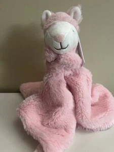 Peluche lama rosa bianco a righe Carters nuovo con etichette coperta di sicurezza bambino giocattolo Lovey - Foto 1 di 3