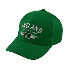 Green Irish Baseball Cap Ireland Shamrock Kids Cap 100% Cotton
