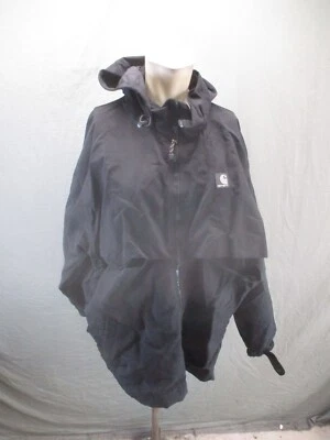 Carhartt Size 3XL Mens 100% Nylon Full Zip Waterproof Utility Windbreaker 563 - Image 1 of 4