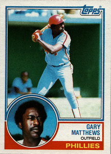 1983 Topps Gary Matthews Phillies #780 Centered Mint