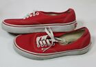 Vans Authentic Lace-Up Women's Red White Sole Valentines Shoes Size 9,  721461