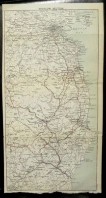 Карта РАЗДЕЛ WICKLOW Howth Дублин в Арклоу ИРЛАНДИЯ Города J Бартоломью около 1900 г. - Изображение 1 из 4