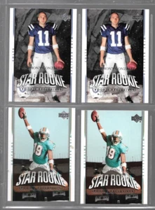 Upper Deck #281 Ted Ginn Jr. RC 2007, Anthony Gonzalez 292 radiocontrol lote de 4 casi nuevo - Imagen 1 de 2