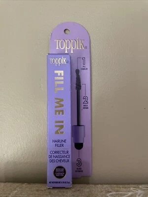 Toppik Fill Me In Hair Line Relleno Medio Marrón Negro 0.176 OZ Foto 1 de 3