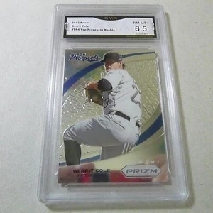 GERRIT COLE PIRATES 2012 PRIZM TOP PROSPECT ROOKIE RC # TP4 GRADED 8.5 L@@@K - Picture 1 of 2