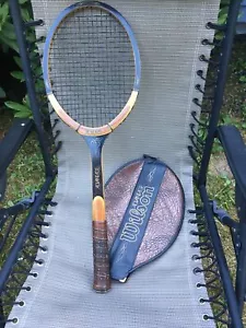 Wilson Advantage Tennis Racket- Woodie-1980s-Vintage - Picture 1 of 10