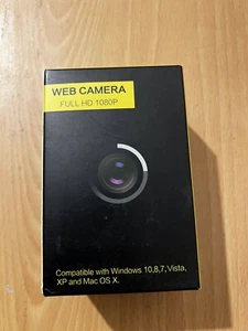 Webcam with Microphone 1080p FHD, Plug-and-play USB Webcam with Privacy - Picture 1 of 10