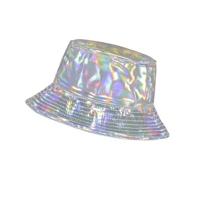 Sombrero de cubo Rave para hombres mujeres impermeable sombrero de lluvia ala ancha sombrero de cubo metal... Foto 1 de 4