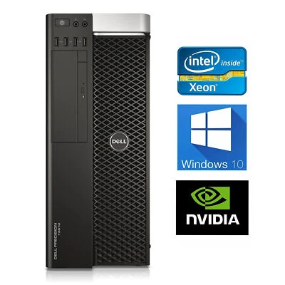 DELL T3610 Workstation E5-1620v2 64GB Quadro K4000 512GB SSD 1TB SATA - Image 1 of 4