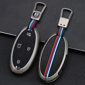 Key Fob Case Shell Cover Ring For Hyundai Tucson Elantra Santa Fe Kona Accessory - Picture 1 of 10