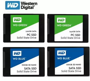 SSD 120G 240GB 480GB 1TB 2TB WD Green Blue SSD SamSung EVO 870 SSD 500GB 1TB 2TB - Picture 1 of 37