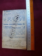 Repubblica di S.Marino,Convento dei Cappuccini,PRESTITO OBBLIGAZIONARIO 1911